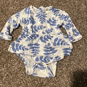 Spearmint Love baby girl dress onesie